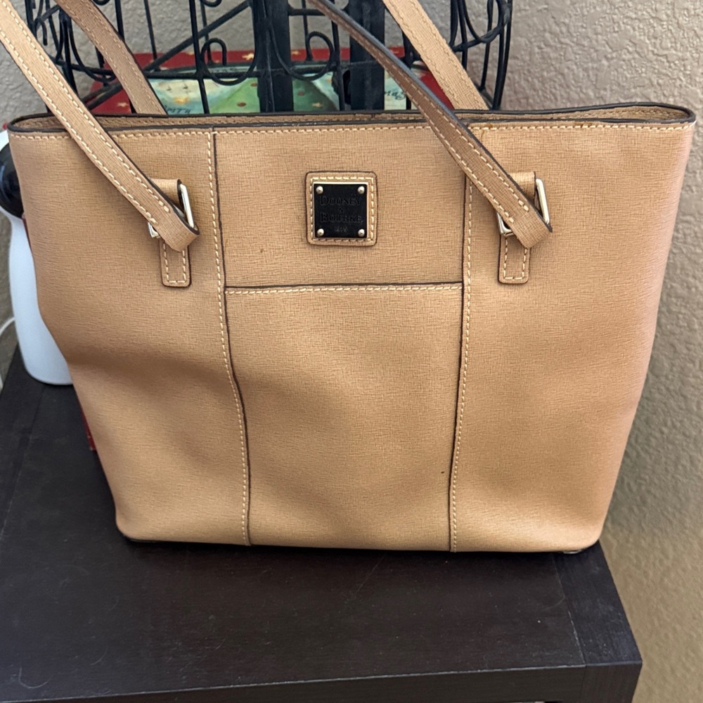 Dooney & Bourke Camel Leather Tote